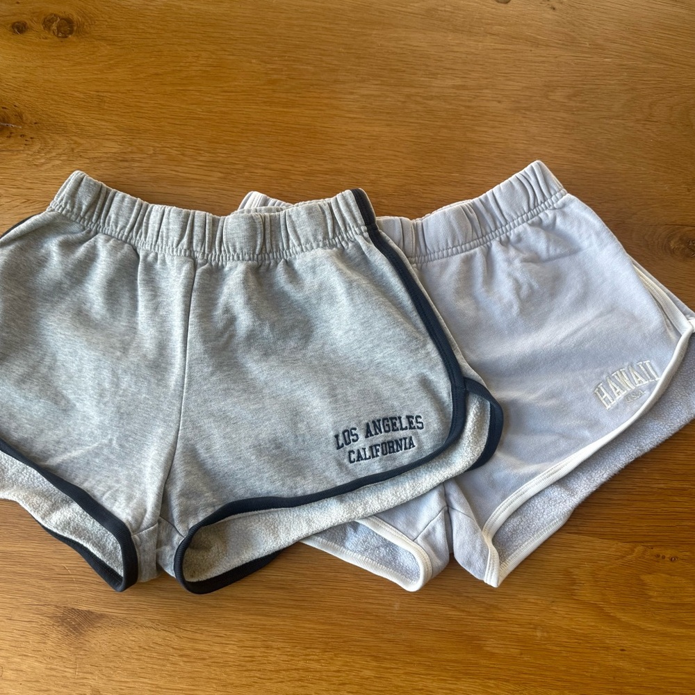 Brandy Melville Los Angeles and Hawaii Sweatshorts